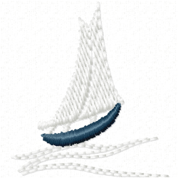 Boats Embroidery Design 3 Boats Embroidery Design 3